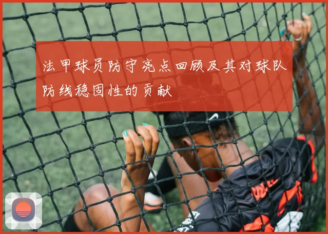 法甲球员防守亮点回顾及其对球队防线稳固性的贡献